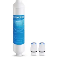 Dripio Kühlschrankwasserfilter, kompatibel mit Samsung/LG/AEG, 1/4" Anschluss
