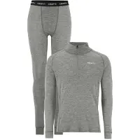 Craft Wool Merino Half Zip SET Men dk grey/melange (975M) S