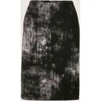 MADELEINE Bleistiftrock "Rock Bleistiftrock aus Woll-Jacquard", Damen, Gr. 44, schwarz-weiß (schwarz, weiß), Modern, comfort fit, Röcke Bleistiftrock