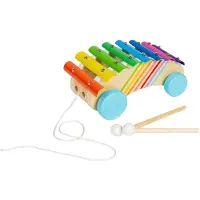 Bigjigs Holz Nachziehspielzeug Xylophon - Musikspielzeug für Kinder