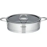 Hanseatic Servierpfanne "", silber (silberfarben, schwarz), H:8cm Ø:28cm, Pfannen, Servierpfanne, rostfrei, mit Antihaft-Versiegelung, Induktion