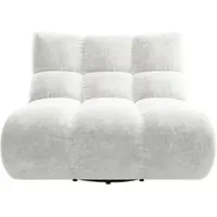 Home affaire 1,5-Sitzer "Cozy Bubble, 360 drehbarer Sessel, Breite 107 cm", weiß, B:112cm H:82cm T:108cm, 100% Polyester, Sofas, 1 5-Sitzer, mit eleganter Steppung, Rundumbezug & weicher Polsterung