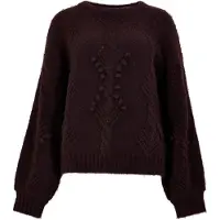 Apricot Strickpullover "Zopfpullover mit Noppen" mit Zopfmuster