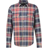 Lerros Karohemd "Sportives Karohemd aus reiner, weicher Baumwolle", Herren, Gr. 3XL, Normalgrößen, bunt (classic navy), 100% Baumwolle, Hemden Karohemd