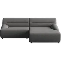 Sit&More Ecksofa SIT & MORE "Scrabble", grau (anthrazit), B:260cm H:80cm T:162cm, 100% Polyester, Sofas, Ecksofa, Modernes Design in verschiedenen Stoffarten
