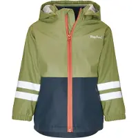 Playshoes Uni Kinder Outdoorjacke Regenjacke Blau/Oliv 128