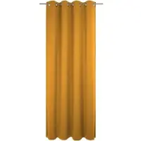 Wirth Vorhang "Trondheim B", gold (altgoldfarben), B:132cm H:245cm, Chenille, Polyacryl, Gardinen, Vorhang