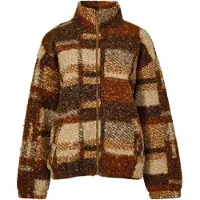 Apricot Kurzjacke "Weiche Bouclé-Karojacke" mit Taschen
