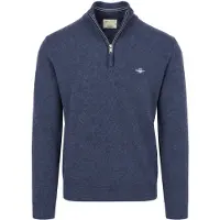 Gant Halfzip Lammwollpullover Dunkelblau