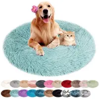 Sonstiges Hundebett Rund Plüsch Waschbar Grün 60cm
