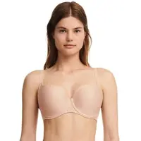 Chantelle EasyFeel T-Shirt-BH "NORAH", Damen, Gr. 75, Cup F, beige (golden beige), Obermaterial: 85% Polyamid, 15% Elasthan, BHs T-Shirt-BH, weiche Spitze, blickdichtes Gewebe