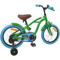 vidaXL Kinderfahrrad 16 Zoll für 4-6 Jahre alt Grün