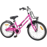 vidaXL Kinderfahrrad 20 Zoll für 6-11 Jahre alt Pink Schwarz