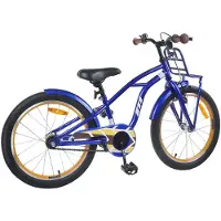 vidaXL Kinderfahrrad 18 Zoll für 5-7 Jahre alt Dunkelblau