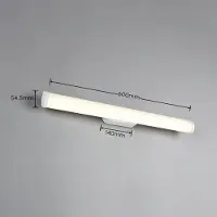 TRIO LED-Wandlampe Ernesto, weiß matt, Breite 60 cm, 4.000K, IP44