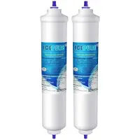 Icepure Wasserfilter Kühlschrank Inline 2 Stück Kompatibel mit Samsung DA29-10105J, LG, Haier