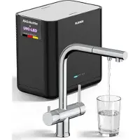 Dripio Wasserfilter-Set mit UVC-Desinfektion & Filterarmatur, Chrom