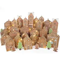 Generisch Selbst gestaltbarer Adventskalender zum Befüllen – 24 Adventskalender-Häuschen