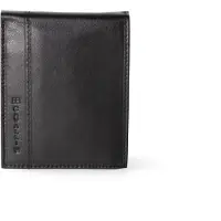 B Cavalli Herrengeldbörse echtes Leder schwarz blau dunkelbraun Black B UNICA 12.5x10x2 cm