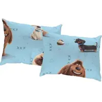 Wirth Dekokissen "Pets" Gr. 3, blau (blau, gemustert), B:40cm L:60cm, Polyester, Dekokissen_Sitzkissen_Kissenhüllen, Dekokissen, Universal Pictures, Kissenhülle ohne Füllung, 2 Stück
