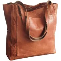 Merkloos Omgoods – Damen Schultertasche aus weichem Kunstleder, große Handtasche für Arbeit und Reisen