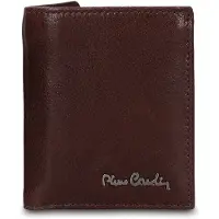 Pierre Cardin Herren-Geldbörse , echtes Leder, schwarz, minimalistisches Design, Farbe: Schwarz, Modell: UNICA, Abmessungen: 8x10x1 cm, Artikelnummer: 1810-100-NERO