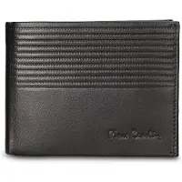 Pierre Cardin Herrengeldbörse schwarz Echtleder Modell Idris Ultra Black B UNICA 12.5x9x2 cm 8806-84-NERO