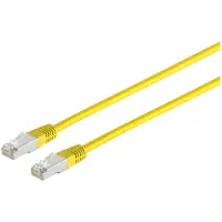 S-Conn Patchkabel cat 6 S/FTP PIMF Halogenfrei gelb 1m