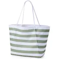Benza Ibenzoa Strandtasche 23 L – 100% wasserfest & waschbar, geräumig für 3–5 große Strandtücher, mit wasserdichter Reißverschluss-Innentasche, für Familie, Sport & Shopping