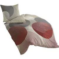 Benza Ibenzoa Baumwoll-Bettwäsche 135x200 + 80x80 cm – 100% Baumwolle, atmungsaktiv, sanfor‑veredelt, Standard 100, Germany, mit Reißverschluss
