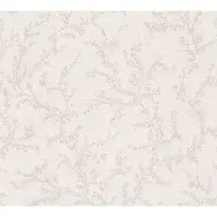 A.S. Création Vliestapete A.S. CRÉATION "mit floralem Muster stilvolle Wände", beige (weiß), B:0,53m H:0,02m L:10,05m, Vlies, Tapeten, Vliestapete, Elegante Vliestapete mit feinem Blumenmuster