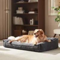 Merkloos Ergonomisches Hundebett für große Hunde, XL, 107 x 78 x 24 cm