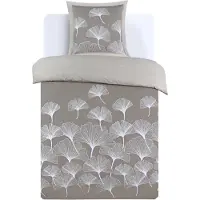 Benza Ibenzoa Wendbares Premium-Bettwäsche-Set 140 x 200 cm – 100% Baumwolle, Kissenbezug 65 x 65 cm, Skandinavischer Stil, , Druckknöpfe