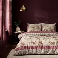 Benza Ibenzoa Bettwäsche-Set für Doppelbett 200x200 cm – Kaschmirmuster, 55% Baumwolle/45% Polyester, Fadenzahl 200, maschinenwaschbar