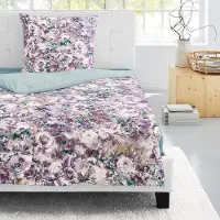 Merkloos Umkehrbare Bettwäsche aus Mako-Satin mit Reißverschluss