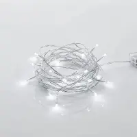 Dripio LED-Lichterkette, kaltweiß, 2 m, 20 LEDs, Timer, batteriebetrieben