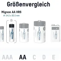 Ansmann maxE NiMH Mignon-Akkus 6 + 2 gratis (1322-0001-510)