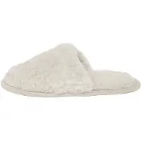 Gottstein Curly Alpaca Pantoffeln Elegantes Design für Damen und Herren, Hervorragender Tragekomfort aus Alpakawolle, Robuste Ledersohle für optimale Stabilität hellgrau 42/43 EU
