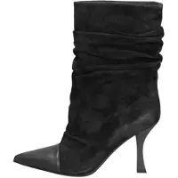 Marc Ellis Damenschuh Crystalline Prime, schwarz, aus Leder, mit dünner Absatz und geprägter Oberfläche, Größe 37