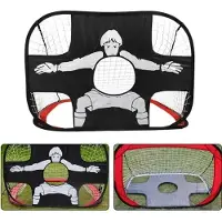 StarTech.com Zusammenklappbares Pop-up-Fußballtor - Mini-Netz aus Nylon - Für Erwachsene und Jugendliche - Outdoor-Sport - Weihnachtsgeschenk