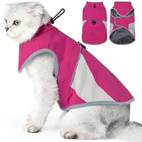 Sonstiges Katzenwinterjacke Warmer Mantel Reflektierend Winddicht Rosa S