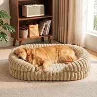 Sonstiges Orthopädisches Hundebett Groß Hunde 123x90cm Braun Waschbarer Bezug