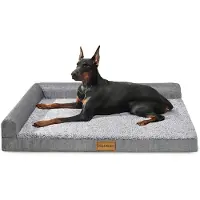 Sonstiges Orthopädisches Hundebett L 106x71cm Grau mit Schaumstoffkanten