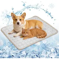 Sonstiges Kühlmatte für Hunde 69x50 cm Grau L Kratzfest Faltbar Polyester