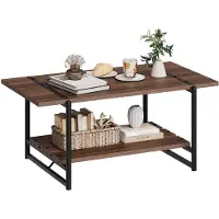 Sonstiges Couchtisch Beistelltisch 1 Ablagefach Räuchereiche 103x55x46cm Holzwerkstoff