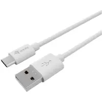 Equip USB 2.0-Kabel, USB-A-Stecker auf USB-C-Stecker, 0,5m, Weiß, 0,5 m, USB A, USB C, USB 2.0, 0,48 Gbit/s, Weiß