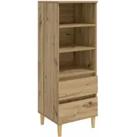 vidaXL Highboard Artisan-Eiche 40 x 36 x 110 cm Holzwerkstoff