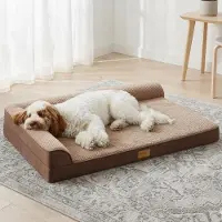Merkloos Orthopädisches Hundebett für mittelgroße Hunde – Braun