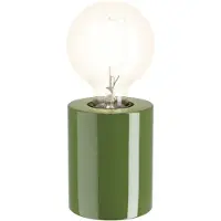 Eglo LED Tischleuchte "MURAMA", grün, 1, H: 10cm, 1 Stk., Leuchten, Nachttischlampe Zylinder, Deko Tischleuchte Wohnzimmer, E27 Fassung, LED Tischleuchte