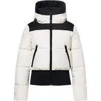 Goldbergh Village gesteppte Damen Daunen Skijacke mit Kapuze weiss 36